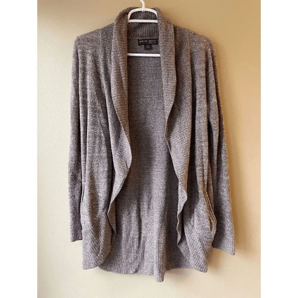 Barefoot Dreams Cozychic Lite Beige Circle Cardi Cardigan Women's Size XS / S
